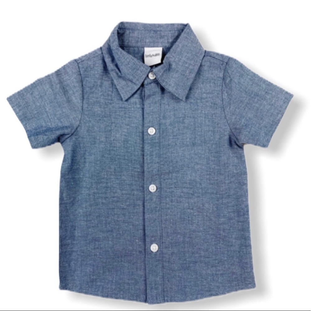 3 month Little Mister Chambray shirt